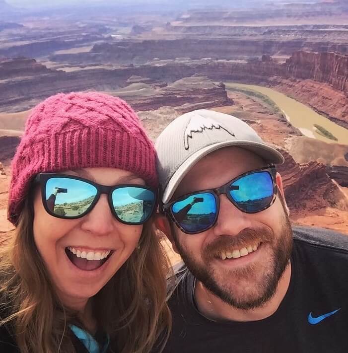 Mark and Britt in Moab, Utah